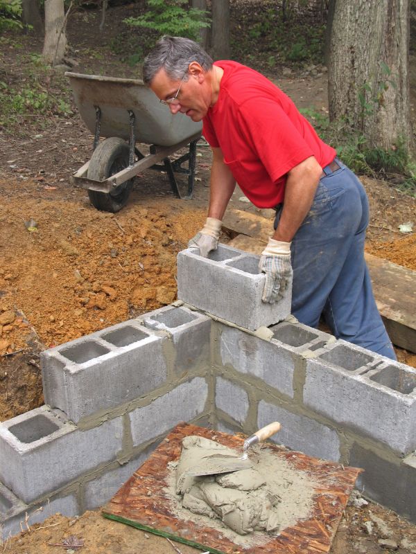 Concrete Block Installation